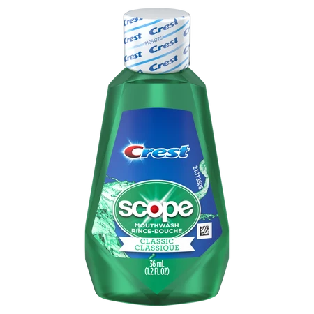 Crest Scope Classic Mouthwash, Travel Size, 1.2 fl oz