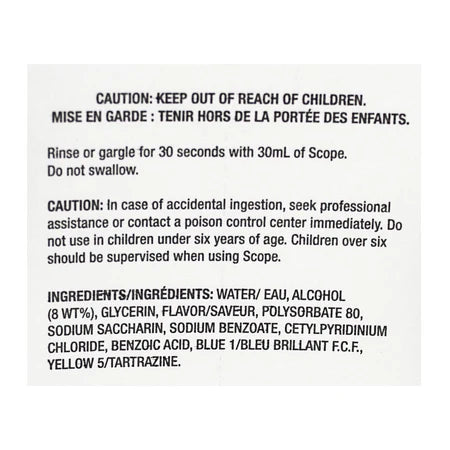 Crest Scope Classic Mouthwash, Travel Size, 1.2 fl oz